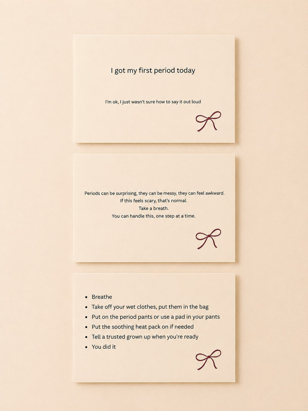 with you - Teen Period Starter Pack | Gift Set