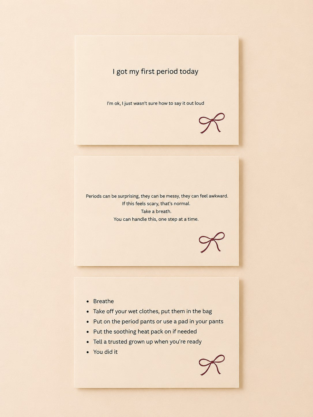 with you - Teen Period Starter Pack | Gift Set